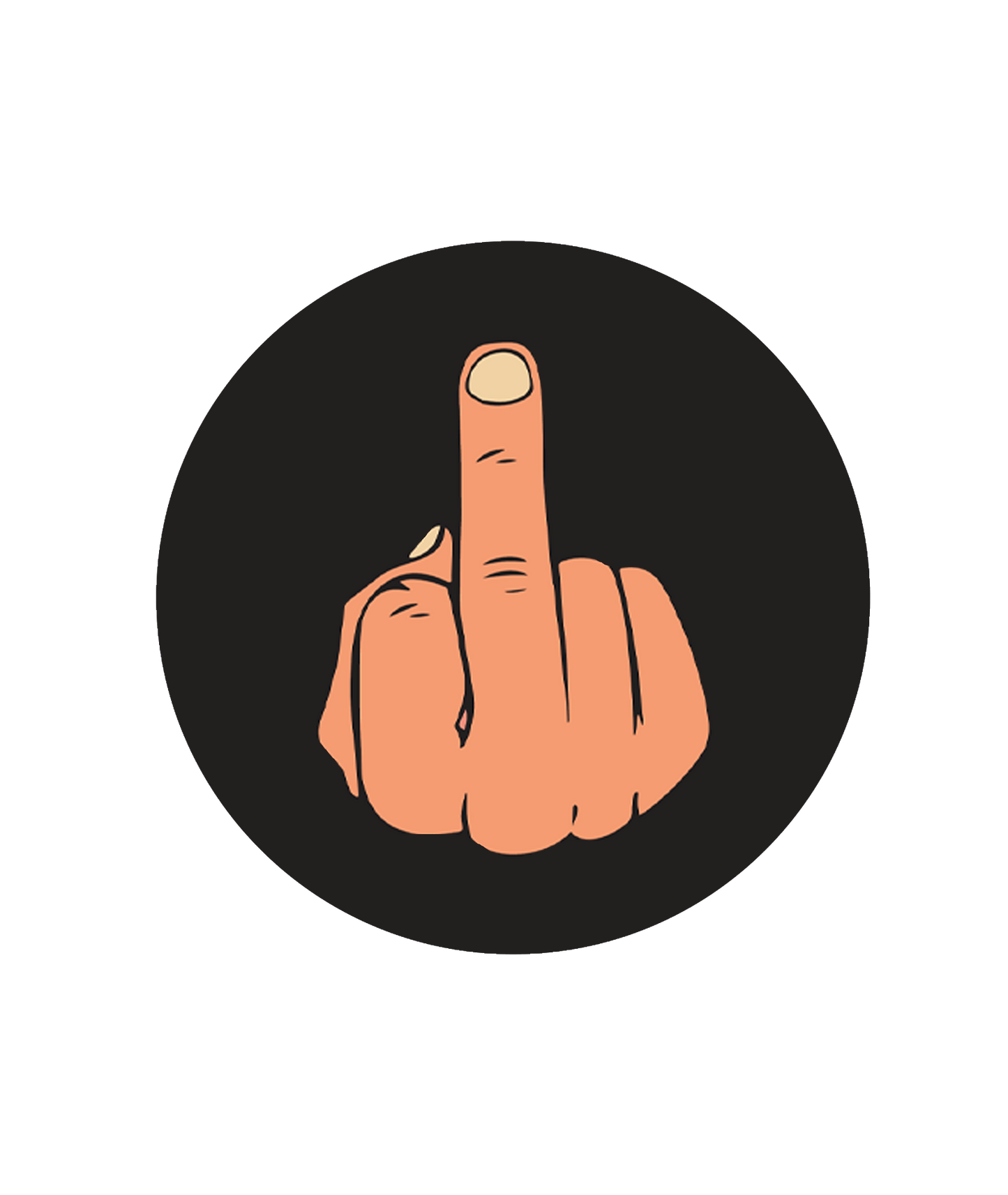 Middle Finger Car Coaster
