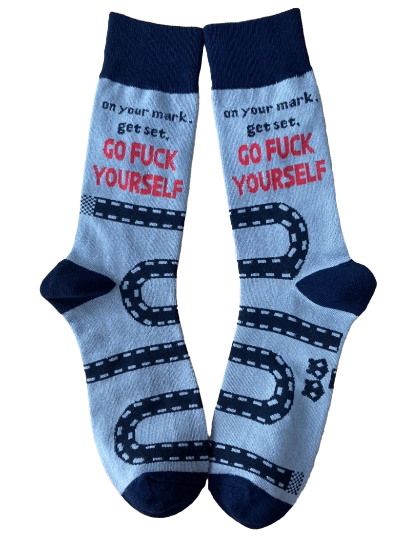 On Your Mark Mens Socks