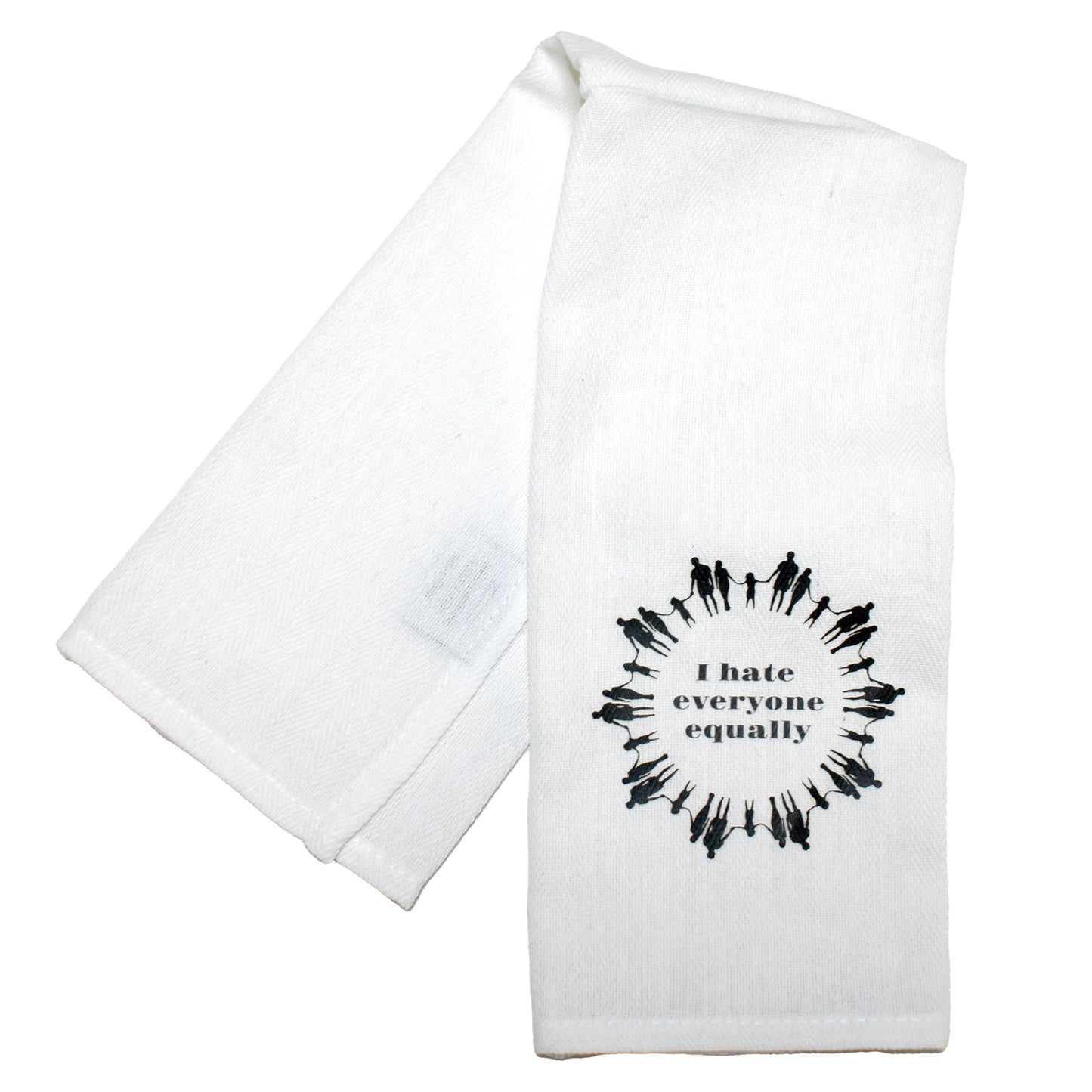 I Hate Everyone Equally Tea Towel