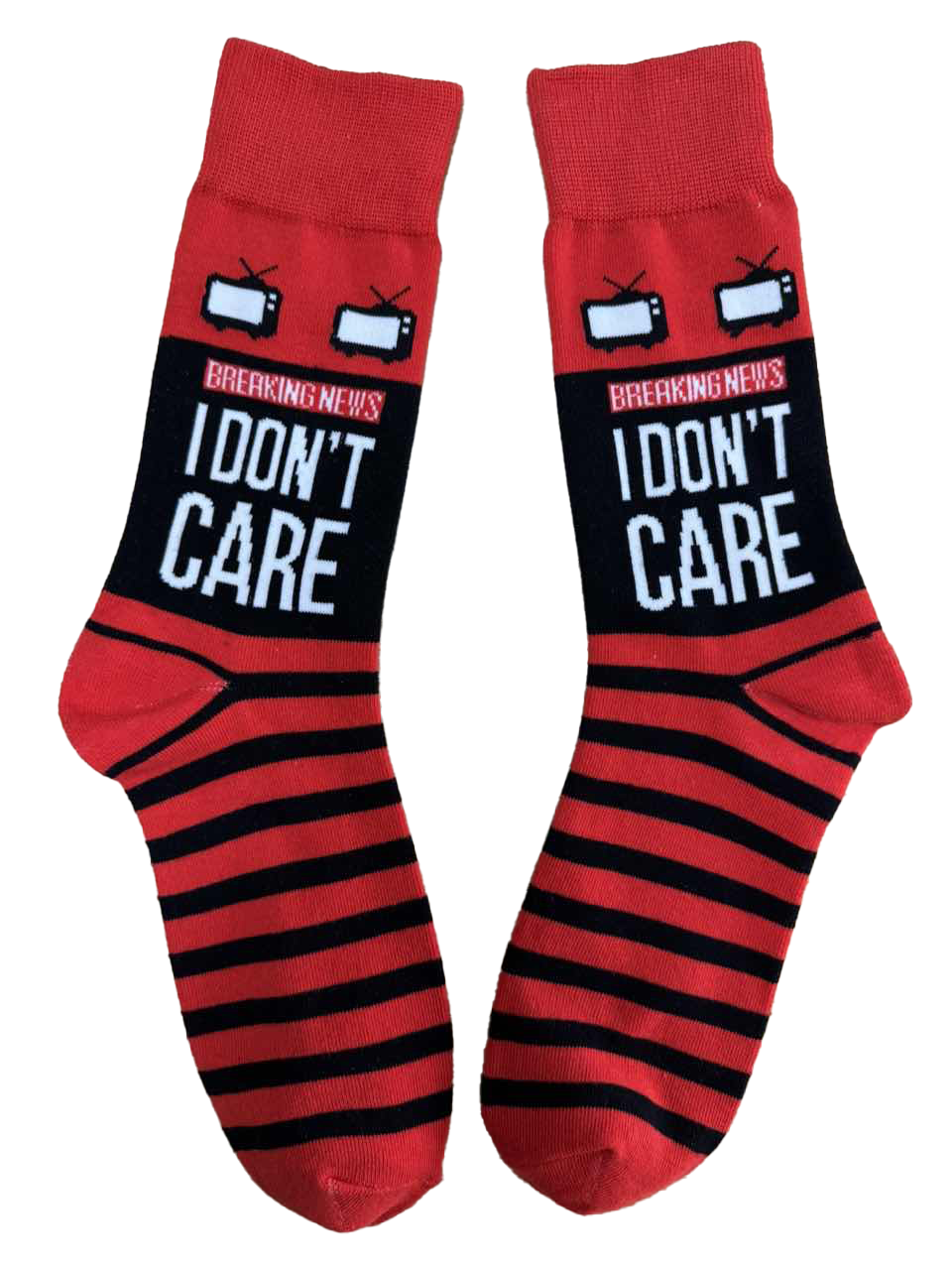 Breaking News I Don't Care Men's Socks