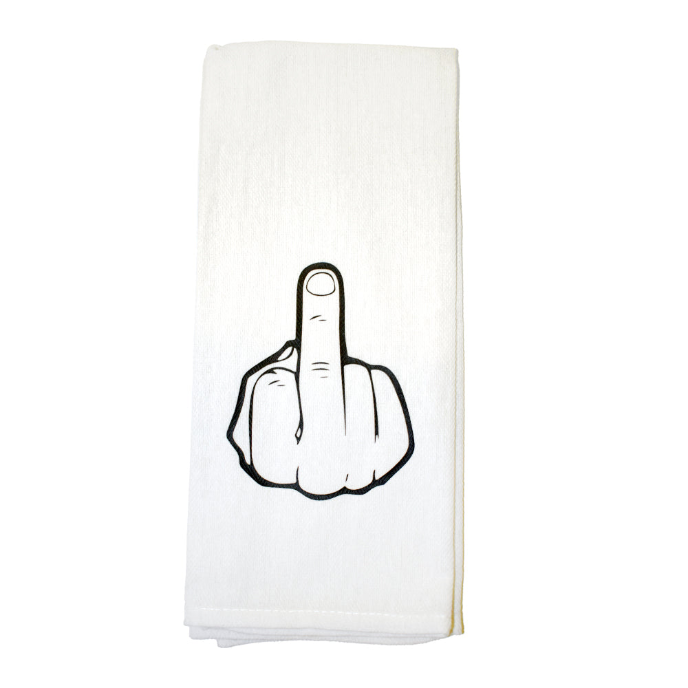 Middle Finger Tea Towel